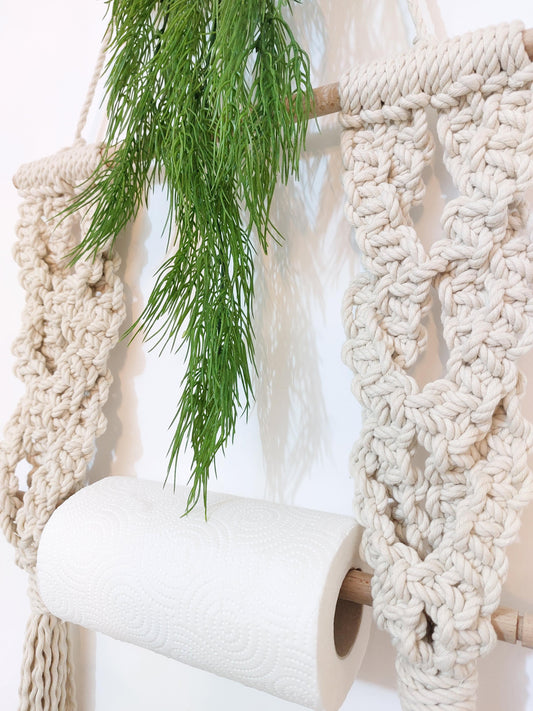 Macrame Towel Holder