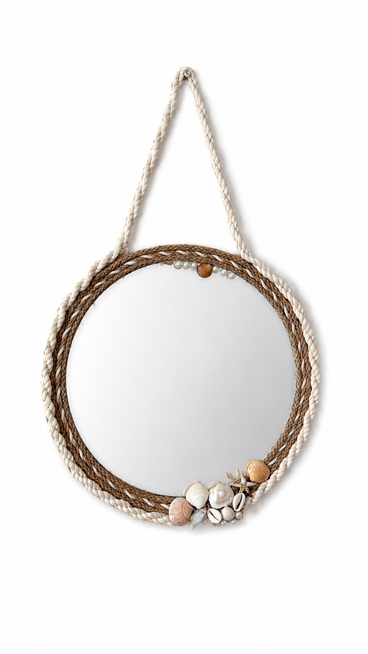 Seashell Boho Mirror 30cm